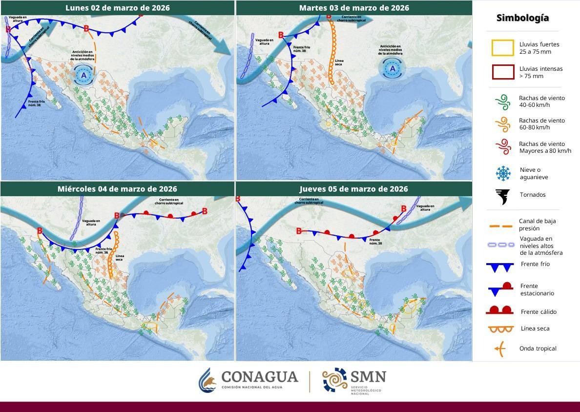 Se espera un ligero descenso de temperaturas por frente frío en Sonora: CEPC